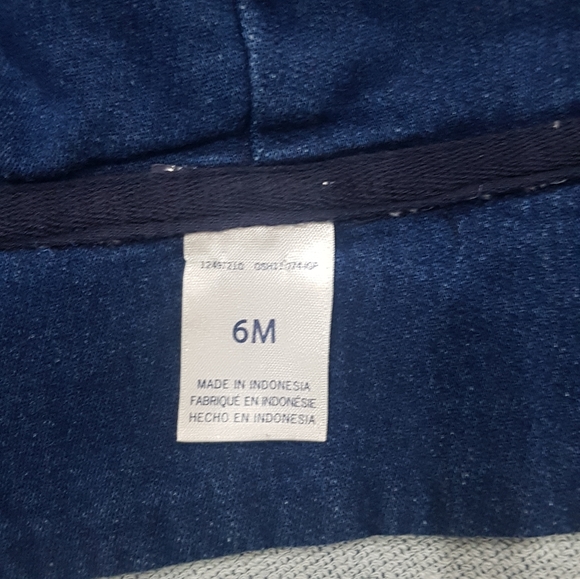 baby boy hooded jeans long sleevshirt  6 months - Picture 4 of 4